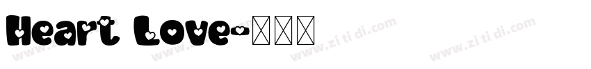 Heart Love字体转换